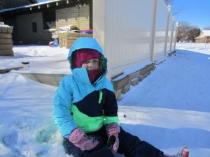 Kid in snow