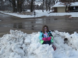 After that much work, it's no wonder she had to sit down.
