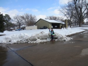 Can you believe she cleared the whole street?! #prouddad